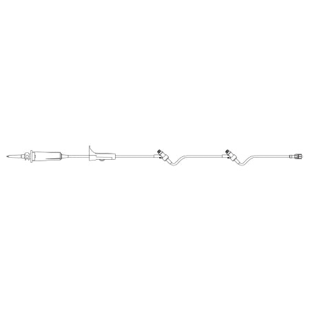 SafeDAY - Primary IV Administration Set 10 Drops / mL Drip Rate 92 Inch Tubing 2 Ports - B. Braun - 352634