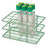 Market Lab - Half Size Wire Rack Test Tube Rack 24 Place 10 mL Tube Size Green - 2598