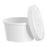 Flexstyle - Food Container White Single Use Paper 3-1/10 Inch Diameter X 2-1/5 Inch H - KHSB8A-2050