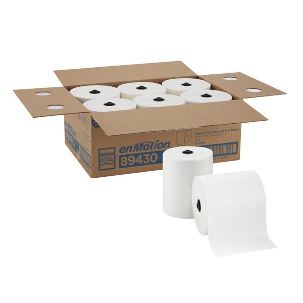 Georgia Pacific Towel Roll Roll Enmotion 40% Recycled Fiber 8.25 In X 700 In White 6Rl/Ca - 89430