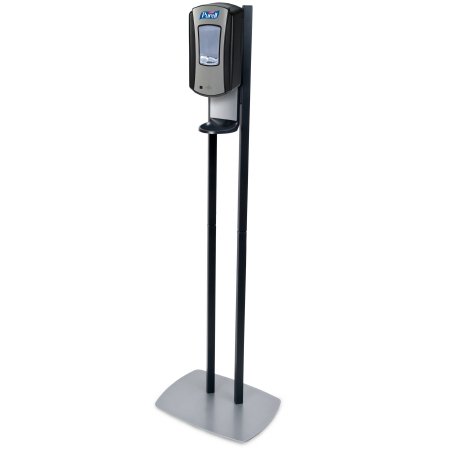 PURELL LTX-12 - Hand Hygiene Dispenser Floor Stand Chrome / Black ABS Plastic Touch Free 1200 mL Floor Stand - 7028-DS