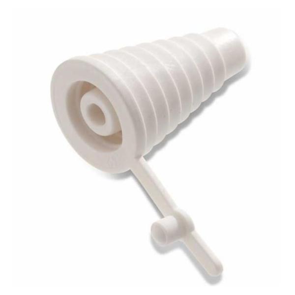 Baxter Anesthetic & Crit Care Adapter Bottle Universal White 100/Case - H93842000