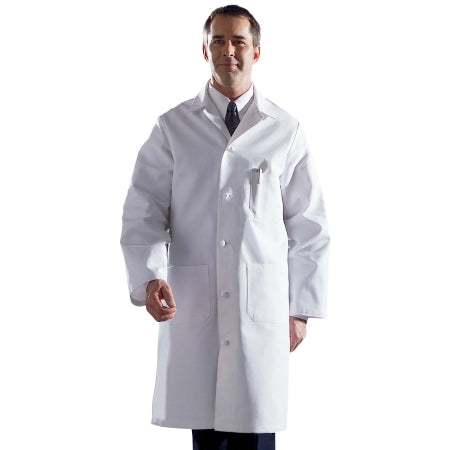 Medline - Lab Coat White Size 32 Knee Length Reusable - MDT17WHT32