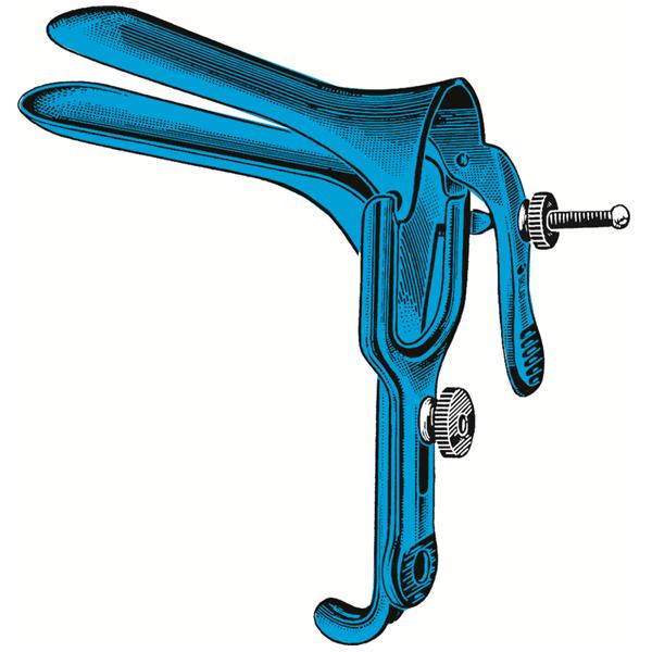 Sklar Instruments Speculum Vaginal Graves 4-1/2X1-3/8" Large Blue Stainless Steel/Coated Ea - 91-5064