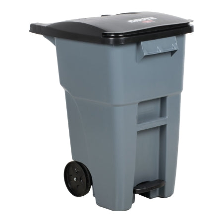 Rubbermaid Brute - Trash Can 50 gal. Rollout Gray Resin Manual - Rj Schinner Co - 1971956