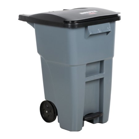 Rubbermaid Brute - Trash Can 50 gal. Rollout Gray Resin Manual - 1971956