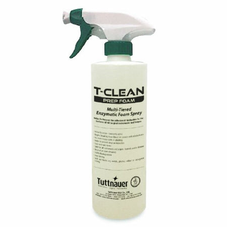 T-Clean - Enzymatic Instrument Detergent Foam RTU 500 mL Spray Bottle Tropical Scent - PF0006