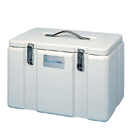 Thermosafe - Dry Ice Storage / Transport Chest ThermoSafe 10-1/4 X 10-3/4 X 16-5/8 Inside Dimensions White Polyethylene / Polyurethane Insulation 1 cu.ft. - Cole-Parmer Inst. - 03720-20