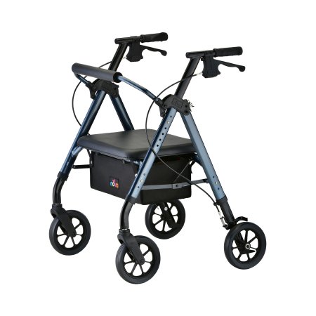 Star Heavy Duty - 4 Wheel Rollator Blue Adjustable Height / Folding Aluminum Frame - Nova Ortho-Med - 4289BL