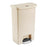 Rubbermaid Slim Jim - Trash Can 13 gal. Rectangular Beige Plastic Step On - Uline - H-5904BE