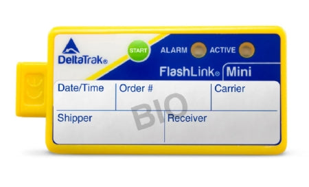 Flashlink - Single-Use Vaccine Temperature Indicator with Alarm Fahrenheit / Celsius -40° to +122°F (-40° to +50°C) Internal Sensor Battery Operated - Deltatrak - 30055