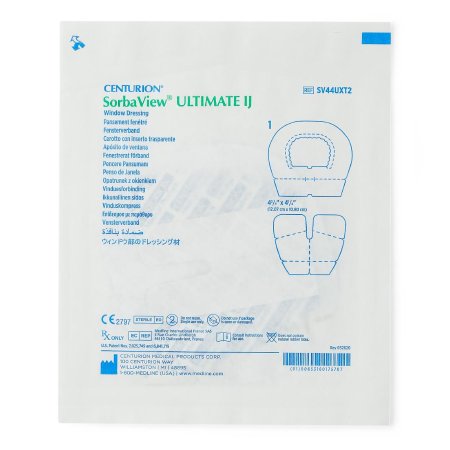 Sorbaview Ultimate - Window Dressing SorbaView Ultimate Fabric / Film 4-1/4 X 4-3/4 Inch Sterile - Medline - SV44UXT2