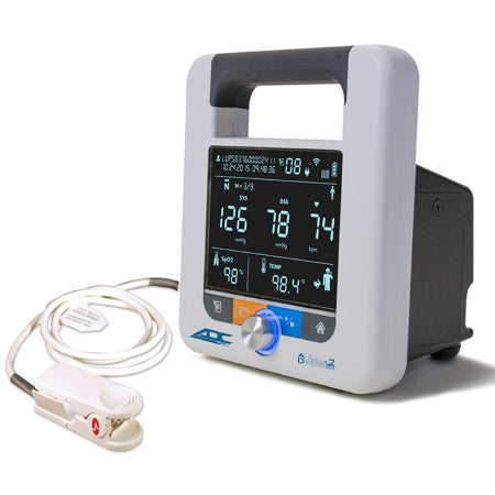 ADView2 - Vital Sign Monitor Spot NIBP, SpO2 Battery Operated - American Diagnostic Corp - 9005BPSM