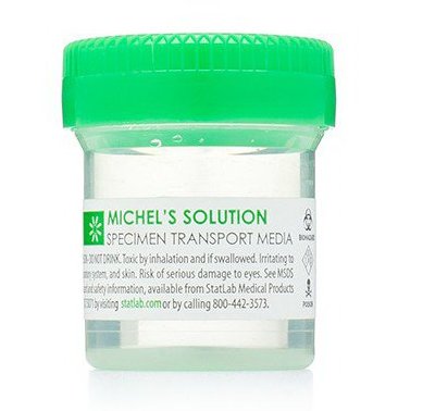 StatLab Medical Products - Prefilled Michel Transport Medium Container 20 mL (0.67 oz.) Screw Cap Biohazard Symbol / Patient Information NonSterile - MS0507/24