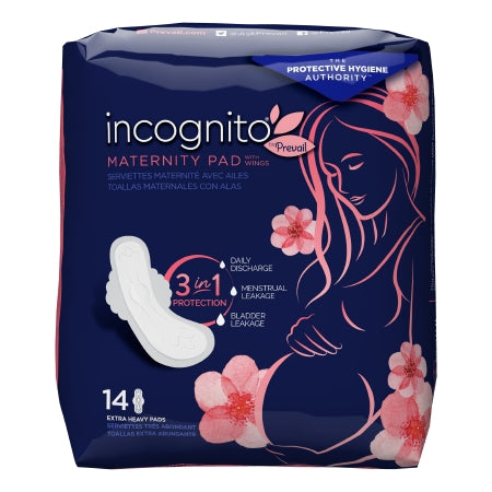 incognito by Prevail - Maternity Pad Maternity Pad with Wings Heavy Absorbency - First Quality - PVH-614