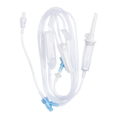 SafeDAY 24 Hour - Primary IV Administration Set SafeDay 24 Hour 15 Drops / mL Drip Rate 104 Inch Tubing 3 Ports - B. Braun - 352643
