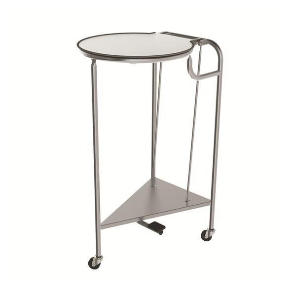 Mac Medical Hamper Linen Stainless Steel Round 18X35" Silver Ea - LH-2000FOL