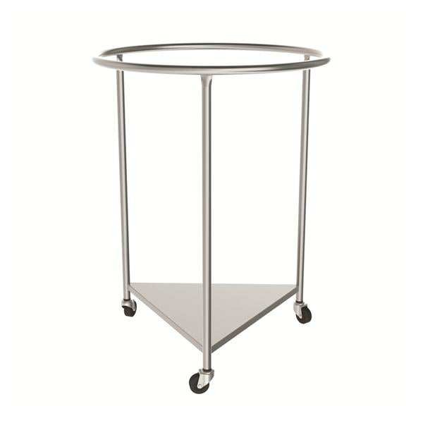 Mac Medical Hamper Linen Stainless Steel Round 25X35" Silver Ea - LH-2001FOL
