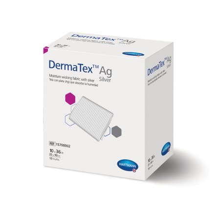 DermaTex Ag - Silver Moisture Wicking Fabric 10 X 36 Inch Rectangle Sterile - Hartmann - 15700002