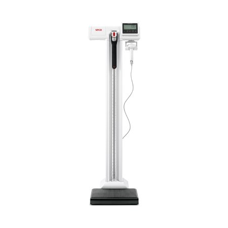 seca 787 - Column Scale with Height Rod Digital Display 550 lbs. Capacity White Battery Operated - 7871821004