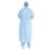O & M Halyard Gown Surgical Basics Large Blue/White Neckband Non-Reinforced Non-Sterile 640/Ca - 79284