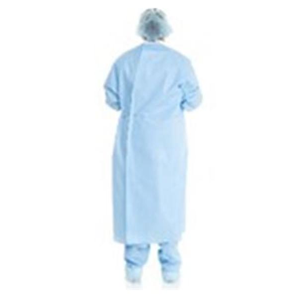 O & M Halyard Gown Surgical Basics Large Blue/White Neckband Non-Reinforced Non-Sterile 640/Ca - 79284