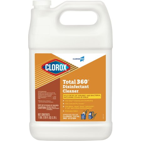 CloroxProTotal 360 - Surface Disinfectant Cleaner Manual Pour Liquid 1 gal. Jug Unscented NonSterile - CLO31650