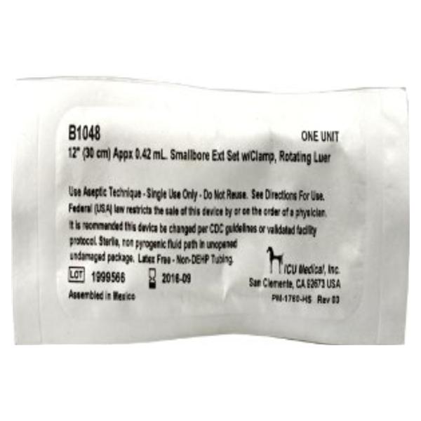 Icu Medical Iv Extension Set 12" Rotating Adapter 50/Ca - B1048