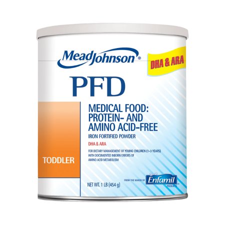 PFD Toddler - Pediatric Protein and Amino Acid-Free Formula Unflavored 14.1 oz. Can Powder - Mead Johnson - 892713