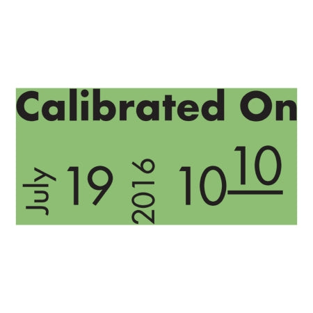 Market Lab - Pre-Printed Label Advisory Label Green Paper Calibrated On Brown 0.4 X 0.78 Inch - 6608-16