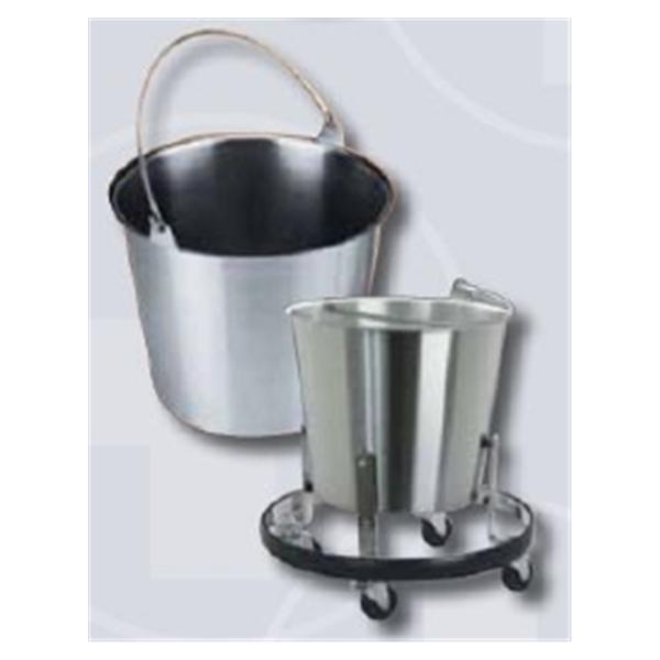 Polarware Bucket Kick Stainless Steel 5Gal No Lid Silver Round Each - P20N