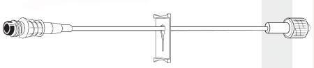 Baxter Extension Set 8 Inch Tubing 1 Port 0.4 Ml Priming Volume Dehp-Free - 2N3374