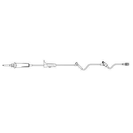 Outlook Pump Filterflow - IV Pump Set 10 Drops / mL Drip Rate 88 Inch Tubing 1 Port - 352630