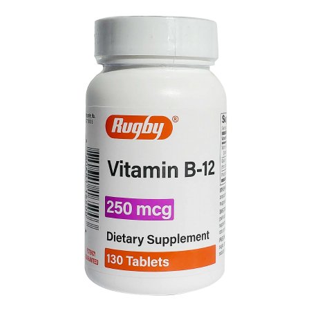 Major Pharmaceuticals - Vitamin Supplement Vitamin B12 250 mcg Strength Tablet 130 per Bottle - 80681016500