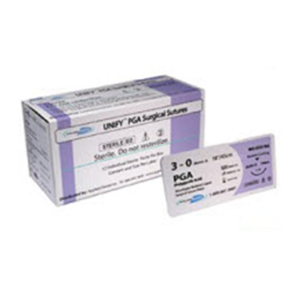 AD Surgical Suture 4-0 Polyglycolic Acid Fs-2 Unify Undyed 18" Braid 12/Bx - M-G418R19-U