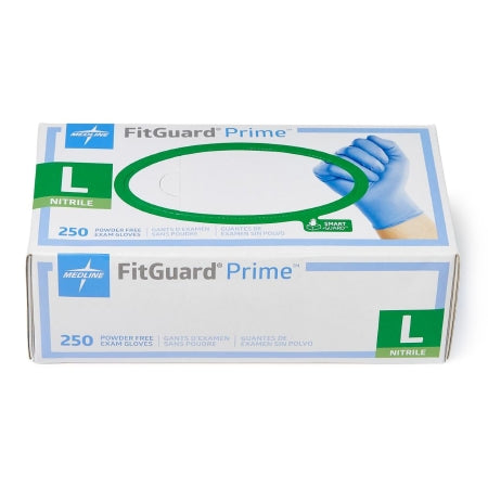 FitGuard Prime - Exam Glove Large NonSterile Nitrile Standard Cuff Length Textured Fingertips Blue Chemo Tested - FG2303