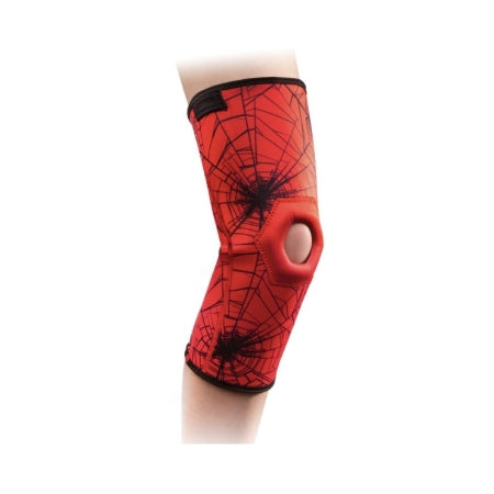 DonJoy Advantage Kid's Patella Knee Sleeve Featuring Marvel - Knee Support Youth Pull-On 12 to 13 Inch Knee Circumference Left or Right Knee - Djo - DA191KS01-SPI-Y