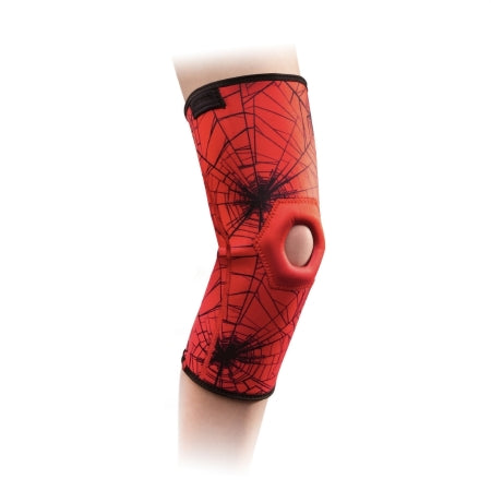 DonJoy Advantage Kid's Patella Knee Sleeve Featuring Marvel - Knee Support Pediatric Pull-On 11 to 12 Inch Knee Circumference Left or Right Knee - Djo - DA191KS01-SPI-PED