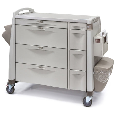 Avalo Series - Medication Cart Steel - Capsa Solutions - AVPCXL10-CSHDC-D103-U103-STK