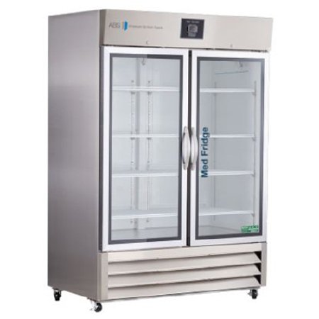 ABS - Refrigerator Pharmaceutical 49 cu.ft. 2 Glass Doors Cycle Defrost - Horizon Scientific - PH-ABT-HC-SSP-49G