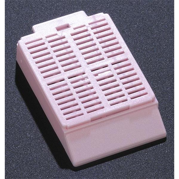 Globe Scientific Tissue Embedding Cassette Pink Attached Lid Rectangular 1000/Ca - 1090P