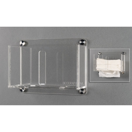 Poltex DECO - Paper Towel Dispenser Clear Acrylic Manual Wall Mount - DECOPAPRTWL-W