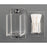 Poltex DECO - Swab Holder Clear Acrylic Manual 1 Pocket Wall Mount - DECOSWAB1-W