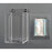 Poltex DECO - Tissue Box Holder Clear Acrylic 1 Tissue Box Wall Mount - Poltex - DECOTIS22-W