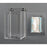 Poltex DECO - Tissue Box Holder Clear Acrylic 1 Tissue Box Wall Mount - DECOTIS22-W