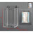 Poltex DECO - Tissue Box Holder Clear Acrylic Manual 1 Tissue Box Wall Mount - Poltex - DECOTIS45-W