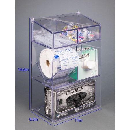 Poltex DECO - Benchtop Organizer Clear Acrylic Manual Countertop - Poltex - GBKIMPARBIN