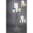 Poltex - Respiratory Hygiene Station Clear PETG / Acrylic Manual 3 Compartment Floor Stand - RESPU-S