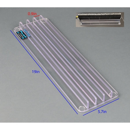 Poltex - Sample Tube Strip Tray Stabilizer 3 Slot, Clear For use with Hamilton Machine - SMPSTABHAM3