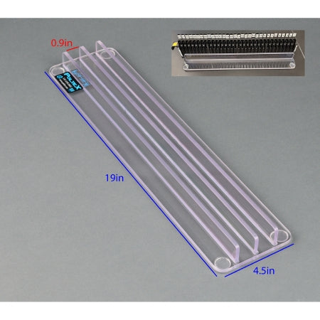 Poltex - Sample Tube Strip Tray Stabilizer 2 Slot, Clear For use with Hamilton Machine - SMPSTABHAM2